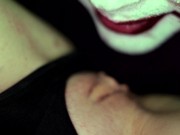 Preview 2 of Pussy Eat JOKER & Harley Creepy Green Light - Foxxy