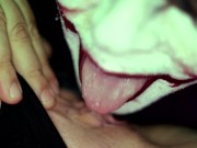 Preview 6 of Pussy Eat JOKER & Harley Creepy Green Light - Foxxy