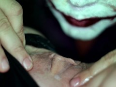 Pussy Eat Out Clit Lick Light My Wolf Moon Fire JOKER + HARLEQUIN - Foxxy Rose & CKing