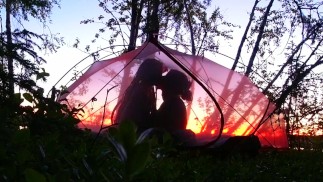 One of our first dates under the midnight sun in northern Sweden - RosenlundX