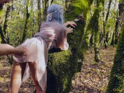 Preview 2 of Insatiable forest nymph allowed a traveler to fuck her magic pussy in all positions