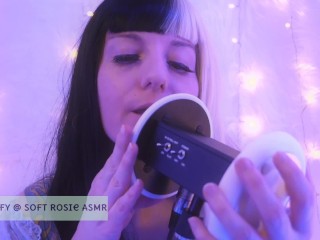 SFW ASMR - Let Me Lick Your Ears Goodnight - PASTEL ROSIE Cute Twitch_Streamer - Wet HotEar Eating