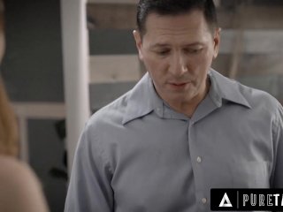 PURE TABOO Perv Boss Takes Out His Anal Urges On His Virgin Nanny Arietta Adams screenshot number 0