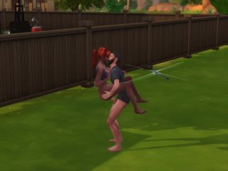 Fucking stepdaughter in the backyard