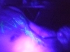 Messy Blacklight Masturbation