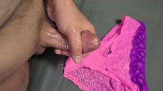 Cum on pink panties