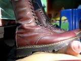 Hd Cock crush & handjob in large dr martens boots Pov #2