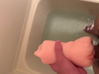 初オナホール　オナニー　