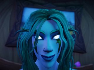 WoW Night Elf ASMR cowgirl (animation by KaegAntonovich)