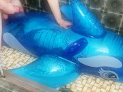 Preview 5 of Hump and cum on Intex 2m blue whale part filled with water