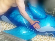 Preview 6 of Hump and cum on Intex 2m blue whale part filled with water