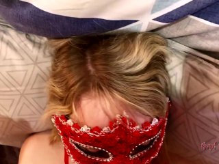 Blonde Learns to_Deepthroat Dick Gags_and Gets Cum in_Mouth AnnyCandyPainboy
