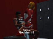 Preview 5 of Mega Sims- Cheerleaders get fucked by football players and coach. (Sims 4)