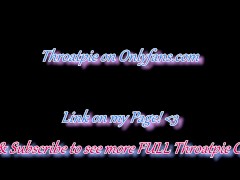 Blue Makeup Southern Beauty Stares into the Camera During Intense Deepthroat Blowjob LOUD ASMR CUM