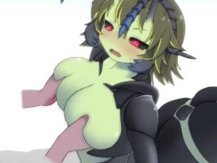 furry animation boob grab