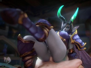Demônio Dreadlord Jaina Proudmore Sexo Anal De Bunda Grande - Warcraft (Fpsblyck)
