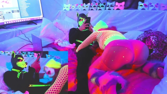 @SexyNeonKitty Минет после Pegging ScrewMe-Doo Chaturbate LIve