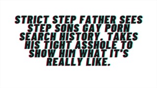 AUDIO FOR GAY MEN A Strict Man's Man Stepfather Kicks His Stepson In The A For Watching Gay Porn