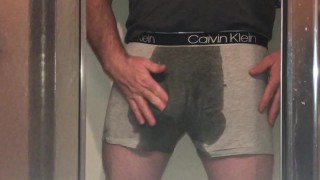 Because I Was So Horny I Was Cumming And Pissing In My Underwear Then Cumming Again Right After