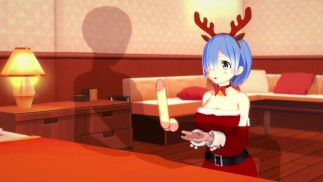 Re:Zero Rem получает кремпай на Рождество