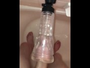 Preview 3 of Thick Cock Stuffs Tight Fleshlight and Cums Twice