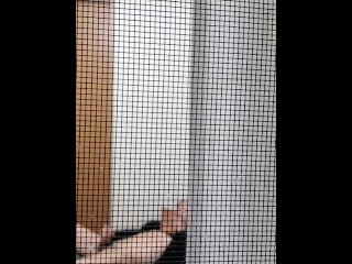 外から撮って盗撮風にしてみた