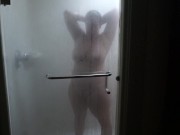Preview 6 of Nerdy White Milf Takes a Quick Shower at the Hotel