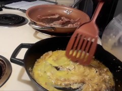 Hew Allens Makes a Tasty but Greasy Hangover Remedy