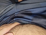 Preview 1 of silly teen looks inside his pink dickhole (4K)