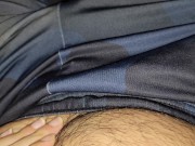 Preview 2 of silly teen looks inside his pink dickhole (4K)