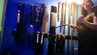 Sit at Dominatrix Mara's Leather Cross [BDSM / Kinky POV]