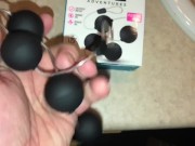 Preview 2 of Sex Toy Unboxing and Testing Out Anal Adventures Pleasure Balls