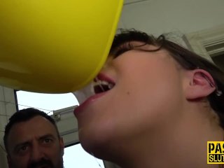 Real sub deepthroating cock screenshot number 2
