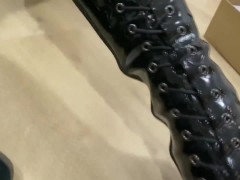 Latex Goddes Order You To Clean Her Boots
