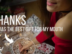 The best gift is your cock in my mouth. Oral Creampie