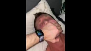 ONLY FANS OF THEGRANDEE GET VERBAL TOP PLAY WITH HIS CUM ON MY FACE