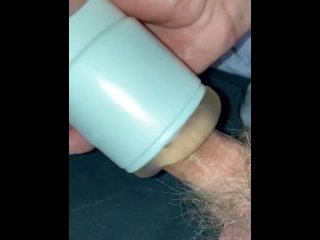 Twink cum inside toy 