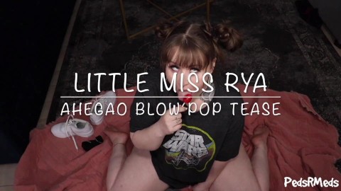 Little Miss Rya Ahegao Blow Pop Tease Preview