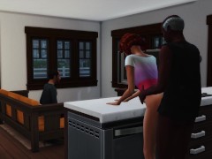 Mega Sims- Cheating wife gangbanged by BBC infront of husband (Sims 4)