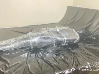 Bodysuit 5 Layers and Mummification Wrap Orgasm