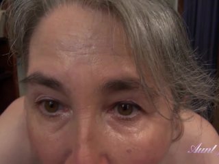 Aunt_Judy's - 50yo Full-Bush_Step-Aunt Grace JACKS YOU OFF &SUCKS YOUR COCK