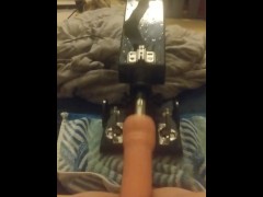 Post op trans girl squirted all over her fucking machine
