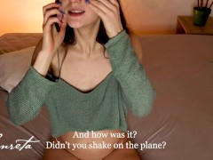 Video Blowjob Isn't Cheating! Wife Sucks Friend's Dick While Talking On The Phone - Amateur Lanreta