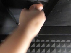 "Milked in my heel" footjob then put my toes in his cum