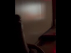 Stroking Cock until I Cum at Adult Theatre