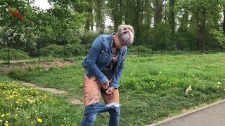 Pissing In Public At The Rest Stop And Caught