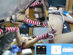 おちんちんとたまたまを電気責めされながらのアナルオナニーしすぎて頭が快楽に支配されたメス♂の公開オナニー,女装,島風,アナニー,2021-09-25_2