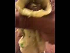 She ordered the Burrito Dick with extra CUM!!! Food porn love 