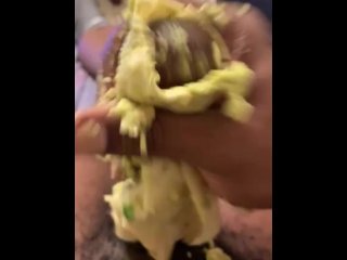 She ordered the Burrito Dick with extra CUM!!! Food porn love