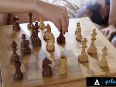 Video GIRLSWAY Naturally Stacked Lana Rhoades And August Ames Ride Each Other's Face During Chess Game